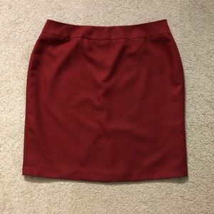 Le Suit Separates Skirt Sz 22W Elegance Classic Red Pencil Straight